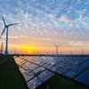Paineis solares e aerogeradores