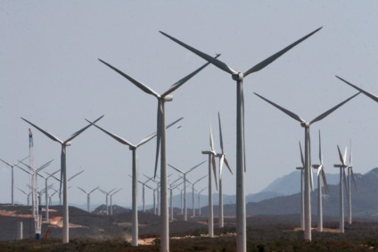 Parque eólico na Bahia. Foto: Divulgação