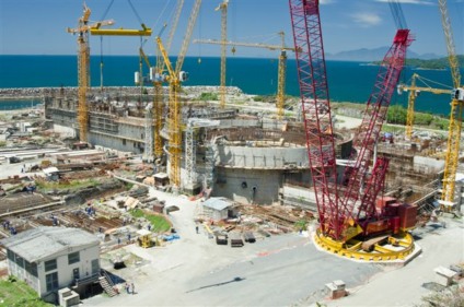 Usina nuclear de Angra 3 em obras / Crédito: Eletronuclear (divulgação)